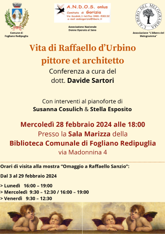 Conferenza su Raffaello Sanzio